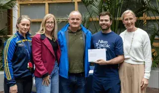 Enda Field, winner of the Most Engaged Participant in the DkIT's Fittest Challenge