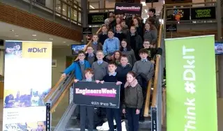 Students attending the Engineer's Week XX Factor Show