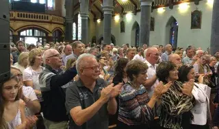 Enthralled audience show their appreciation at performance of ‘Marbhna’