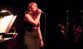 Applied Music student performing at DkIT Production of Finian's Rainbow 2018. PHOTO: Logan Champ
