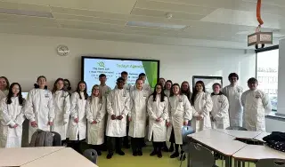Germ Lab students