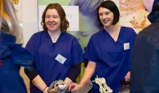 Great interest at our Veterinary Nursing stand