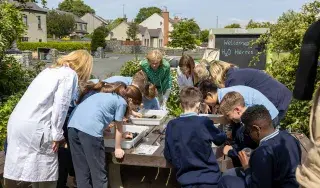 H20 Heroes team at St Oliver Plunkett's NS Blackrock with Nationwide