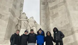 DkIT students at the Vimy Memorial