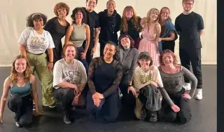 Buna McCreery-Njie and Musical Theatre students