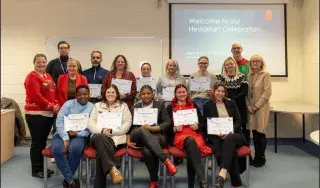 Headstart Programme participants with staff from DkIT and Louth Local Development