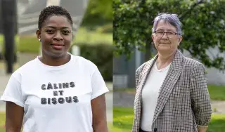 Elizabeth Awosanya and Denise Burns Head Start Graduates