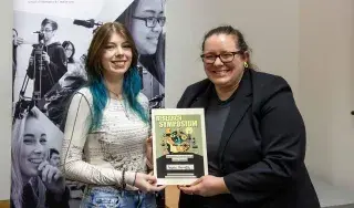 Yasmin Hanratty: Outstanding Contribution to Drama Research with lecturer Kayla Rush