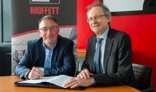 Pictured (L-R) are Paul Rogan, Director Business Control, TMFL Product Business and DkIT President Michael Mulvey, PhD, at the MOU signing to launch a new DkIT-Cargotec Engineering Partnership Agreement in the Cargotec HQ in Dundalk. [Photo: Ciara Wilkinson]