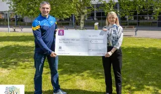Graham Clarke (DKIT Sport) and Grace McArdle (Rape Crisis North East)