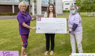 Patricia McKenna (Cara Cancer Support), Katisha Kieran (Servisource) and Anna Brennan (Cara Cancer Support)