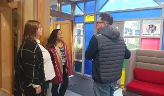 Shannon and Erlinda JED Foundation with Alan Conlon, DkIT Pastoral Care