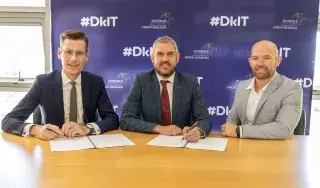 Hugh Nolan, VP Finance, Resources & Diversity, DkIT, Shane Mulholland SVP Operations, Kaseya, Aidan Brown, Head of Innovation and Business Development, DkIT