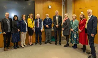 Representatives from DkIT, LMETB, O’Fiaich Institute, DIFE and Dunboyne College at the signing of the Articulation Agreement between DkIT and LMETB