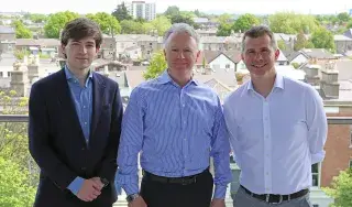 Left to Right-Lochlann O'Regan and Edward Simons- founders of winning company-EpiCapture Ltd and Sean Kirwan-co-founder of MedWrite