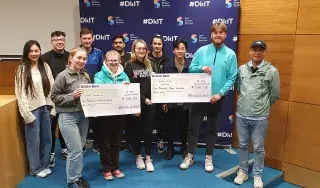 Business students who raised money for Make-A-Wish and SOSAD