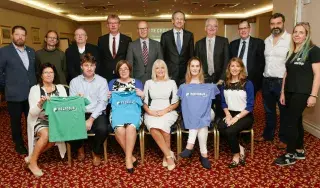 Minister of State for Higher Education, Mary Mitchell O’Connor TD and wider delegation at national launch of Megadojo in Dublin