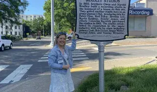 Christina Lynn at the International Country Music Conference in Nashville