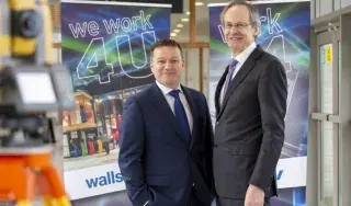Pictured (l-r) are Adrian Corcoran, Construction Director, Walls Construction and Michael Mulvey, PhD, DkIT President at signing of MOU at DkIT campus