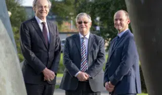 The Cross-Border BREATH Project Research Team pictured in Queen’s University Belfast including lead investigators from Smooth Muscle Research Centre, DkIT and Gina McIntyre, CEO of the Special EU Programmes Body