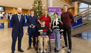 Dr Niamh Shaw with Award winners and finalists