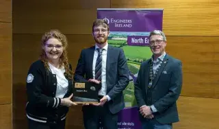 Dr Niamh Shaw, Seamus O'Grady Award winner, Pat McCormick