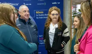 Niamh Shaw talks to Local TY students