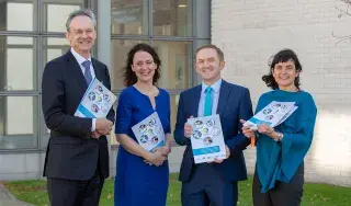 Pictured (L-R): Dr. Michael Mulvey (DkIT President), Dr. Edel Healy (Head of School of Health & Science at DkIT), Dr. Ronan Bree (Applied Science Lecturer at DkIT) and Moira Maguire (Head of Learning and Teaching at DkIT)