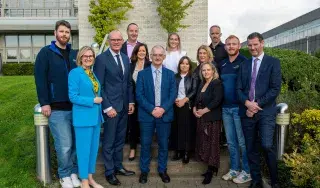 Mairead McGuinness, European Commissioner for Financial Stability, Financial Services and Capital Markets, Simon Coveney, Minister for Enterprise, Trade and Employment of Ireland, Colm Markey, MEP, Elaine Cuniffe, DKIT Careers and DkIT Graduates