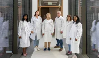 DkIT Science Technicians who are currently getting the new Science building ready:Suganya Pitchiu Muthussamy, Martina Carolan, Marie McDonnell, Paddy McEntee, Fiona Finn and Athrira Kuruly Rajan.