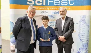 Vermillion Energy Innovation Award winner Daniel Smyth from Athboy Community School