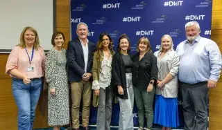 Jill Atkinson, DkIT, Briege King, DkIT, Declan Murphy CEO Servisource, Anita Byrne, DkIT,  Aoibhin O Connor, Jennifer Wall, Aileen Mc Cann Servisource, Joe Treacy, DkIT