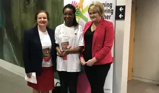 (L-R) Dr.Patricia Moriarty; Head of School of Business and Humanities, Dr. Colletta Dalikeni; Lecturer in Social Care and Councillor Joanna Byrne, Louth County Council.
