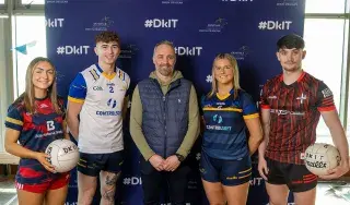 Mia Duffy (DkIT/Louth LGFA), Christopher O’Neill (DkIT/Louth GAA) Billy Curran (ControlSoft), Caitlin O’Reilly (DkIT/Louth LGFA), Conor Clarke (DkIT/Louth GAA)