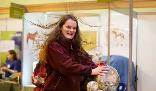 Student from Loretto College, Cavan gets hands-on at the DkIT exhibition