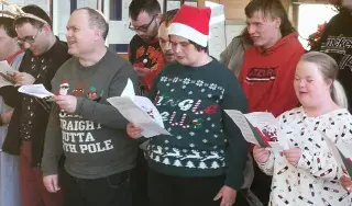 Students performed a number of popular Christmas songs, including new lyrics that they had written for the concert