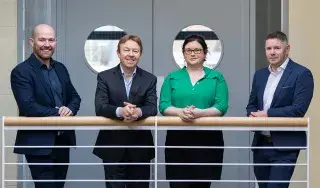 Aidan Browne, Head of Business Development & Innovation DkIT; Anton Barrett, Head of Lifelong Learning DkIT, MaryEllen Kelledy, Operation Excellence, Programme Director, Aidan Callan, Network Manager, Dundalk Skillnet.