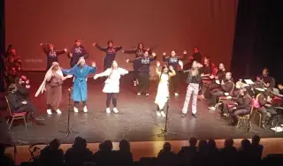TY students from OLSS in Castleblayney performing 