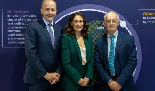 Tánaiste Michéal Martin, Erin McGreehan, Senator, Dr. Diarmuid O'Callaghan, Dundalk Institute of Technology President