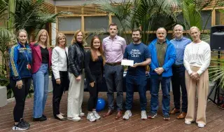 Team 'Slow but Steady' who were the overall winners of the 'DkIT's Fittest' Challenge