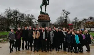 The DkIT Choir arrive in Armagh for St. Patrick's Day Performance