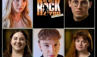 The cast of We Will Rock You