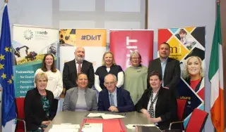 The signing of the Articulation Agreement between DkIT and Monaghan Institute