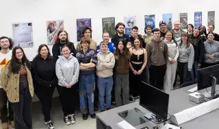 Third Year Film and Television students at DkIT