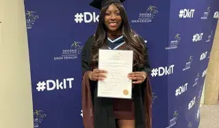 Tobi Bewaji at her graduation from DkIT