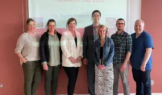 Teresa O’Rourke, Aminah Dastan, Maria Roddy Freyne, Daithi Kearney, Lorraine Dunne, Leandro Pessina and Kevin Burns 