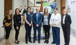Veterinary Nursing Careers Fair staff with Dr Diarmuid O'Callaghan, DkIT President