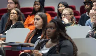 The audience at the WISDOM Showcase event