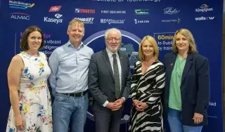Averil Gannon, Dr Fran Igoe, Minister Malcolm Noonan, Dr Suzanne Linnane, DkIT, Dr Caroline Gilleran Stephens, DkIT