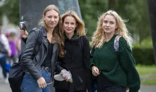 Lenka Vrancikova, Kate Kricenska and Magdalenna Vavrova from the Czech Republic at their 1st year induction.